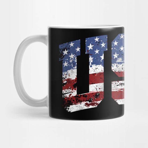 USA American Flag Vintage by KAWAIITEE